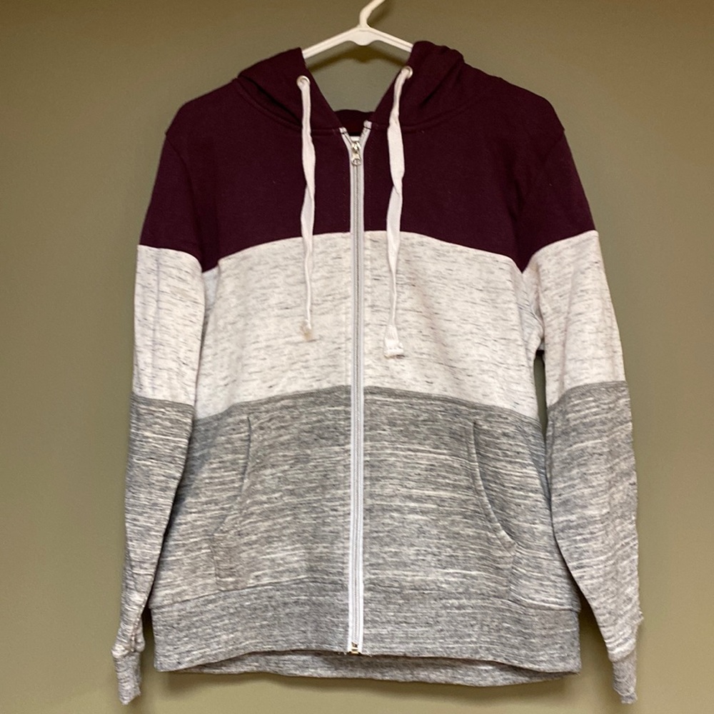 Doublju Zip Up Sweatshirt Hoodie
